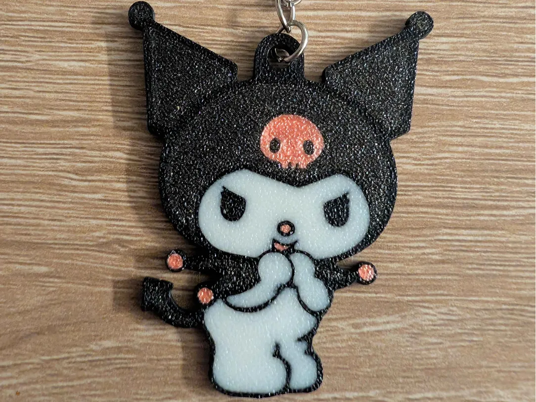 kuromi keychain - Free 3D Print Model - MakerWorld