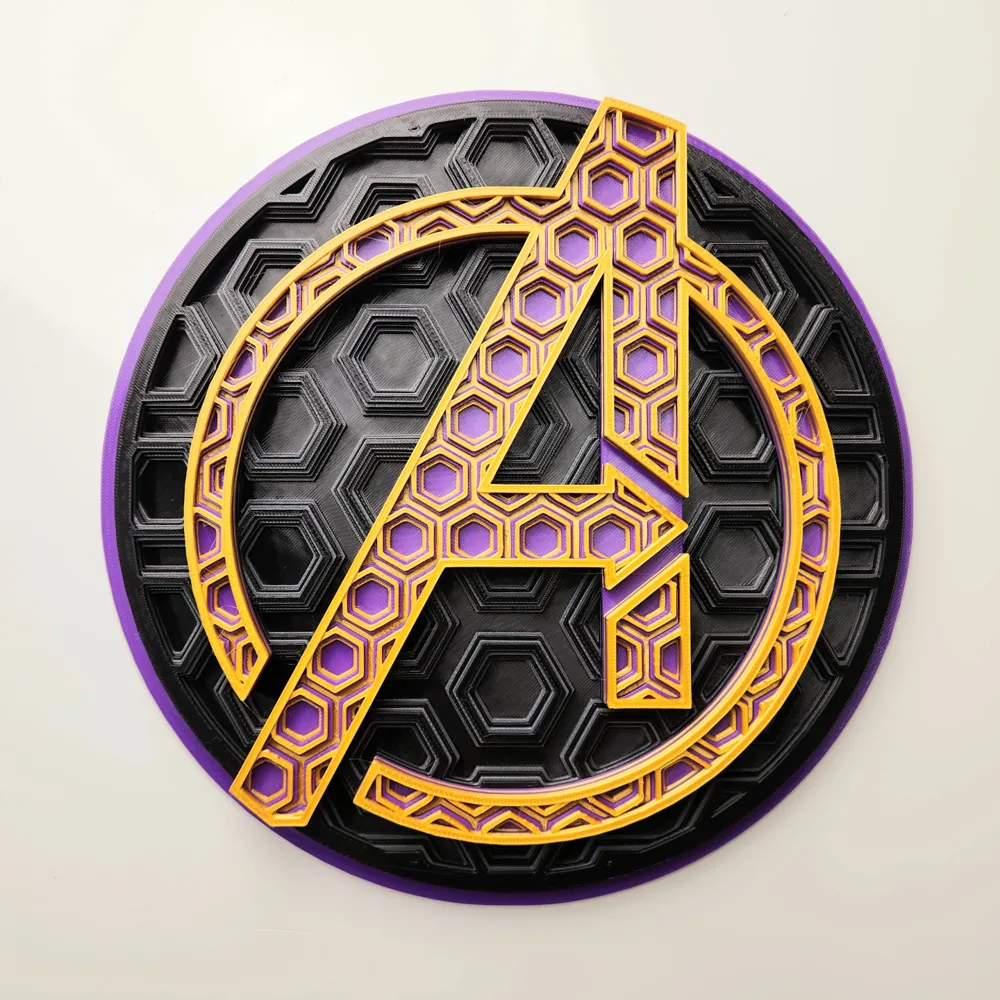 Marvel Gradient Marvel Avengers Dimensional Mosaic by w3r3wolv3s MakerWorld: Download ...