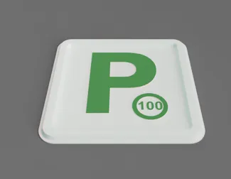 Green P Plate