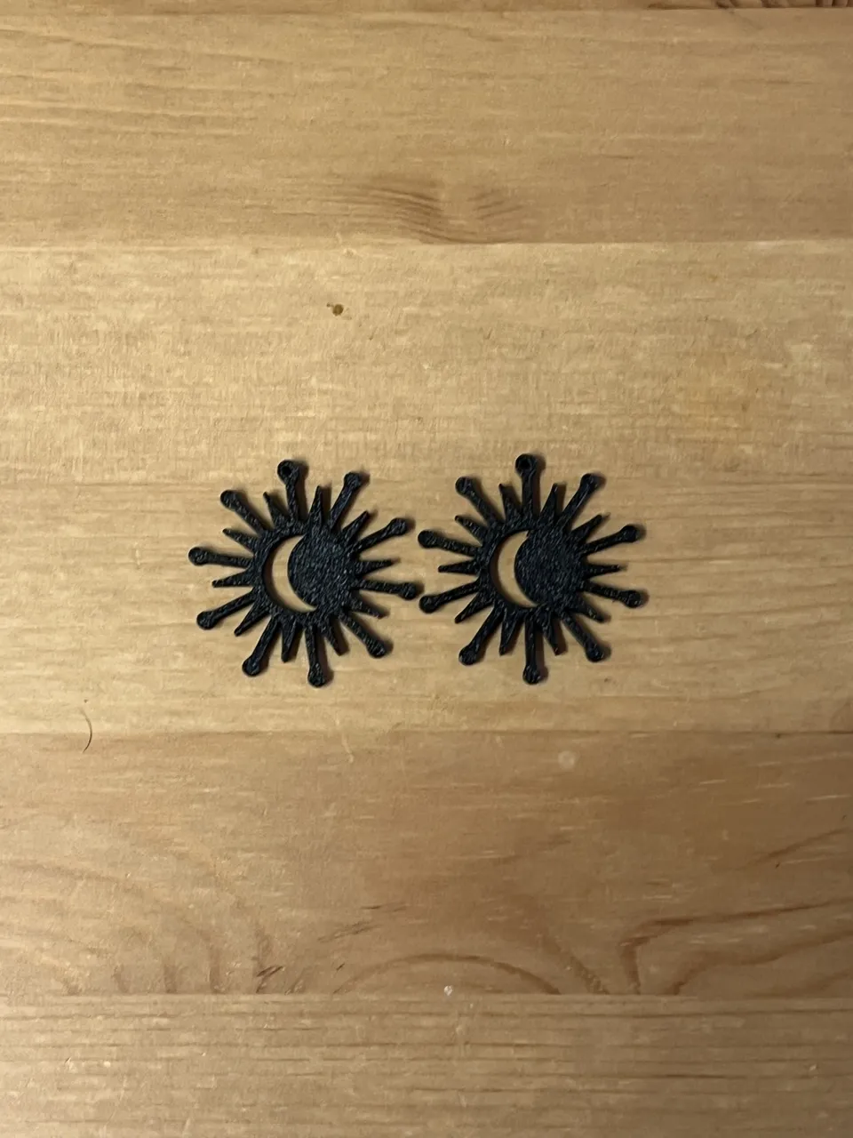 moon earrings view 2