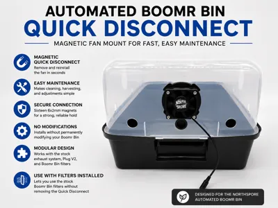 North Spore Automated Boomr Bin Quick Disconnect