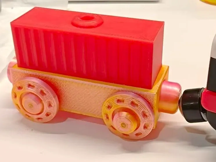 Container Train Toy Toy Train Track Freight Box Trailer, Cargo Truck, Trailer by user ...