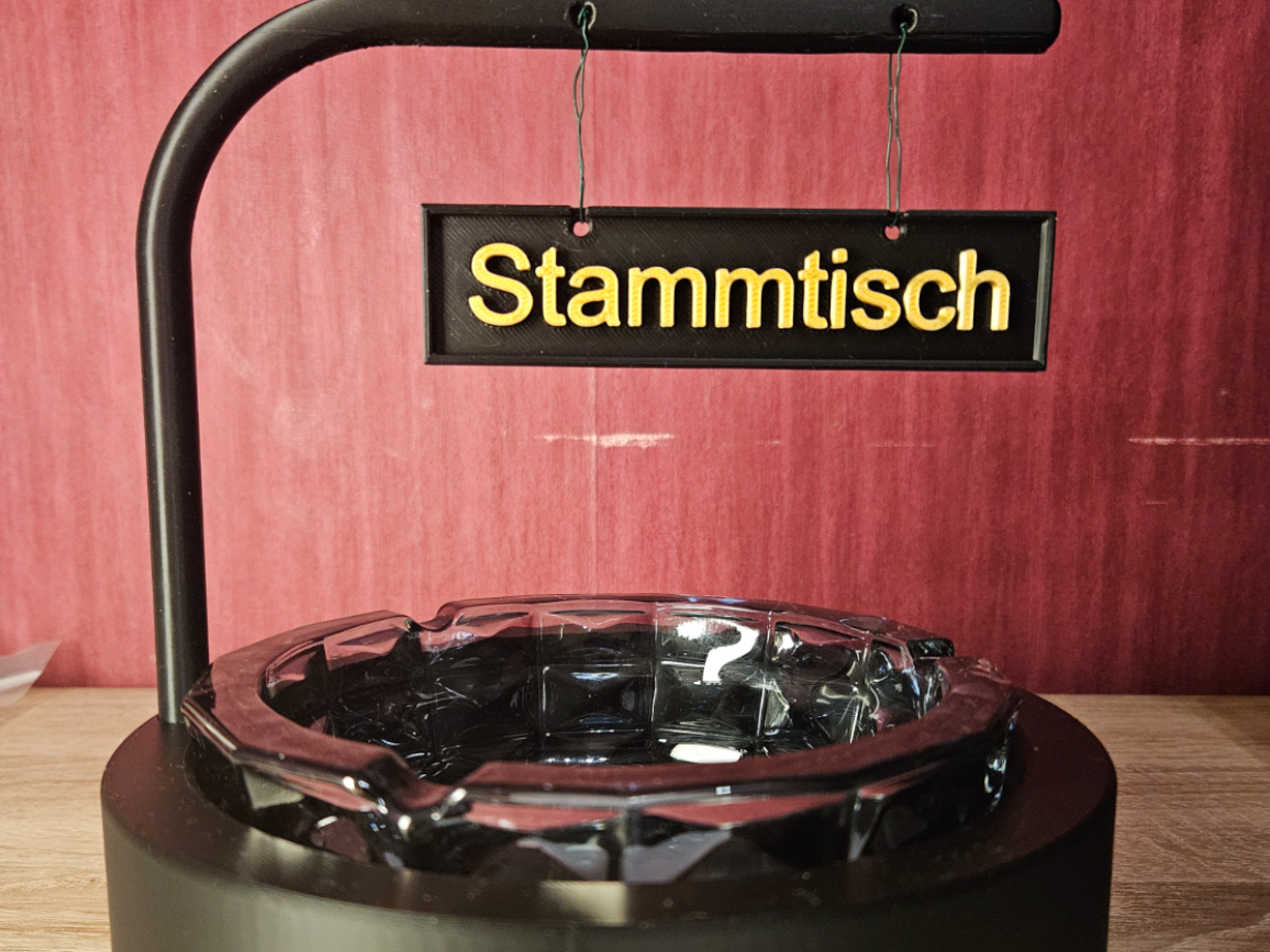Aschenbecher Halter Stammtisch 