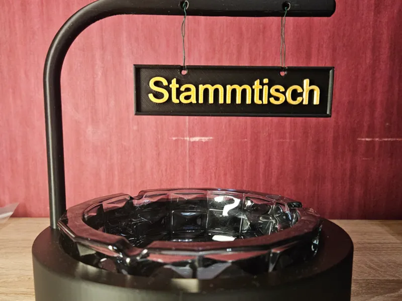 Aschenbecher Halter Stammtisch