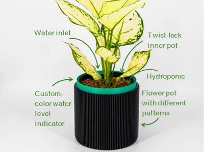 Selfwatering Pot - unique level indicator
