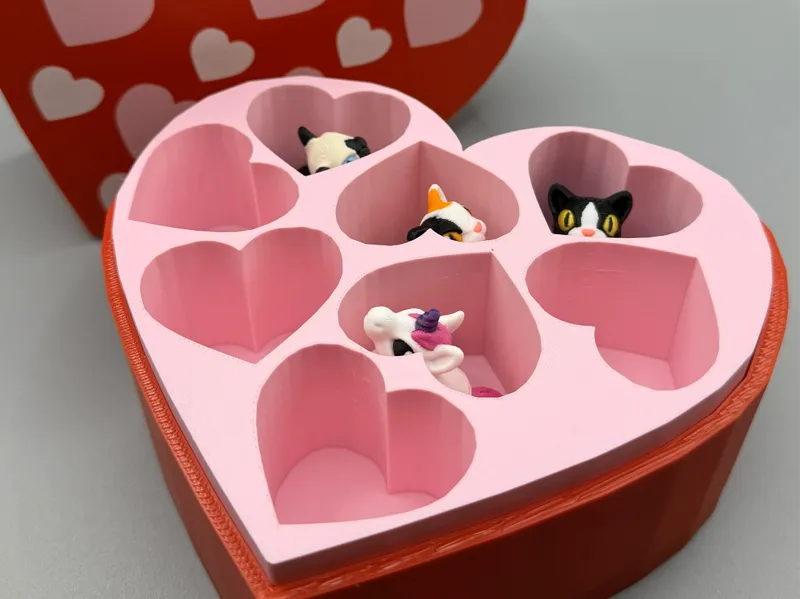 Chocolate Heart Box for Flexi Toys