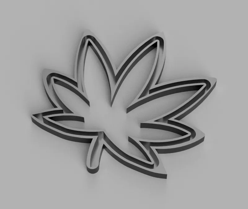 Marihuana leaf neon sign