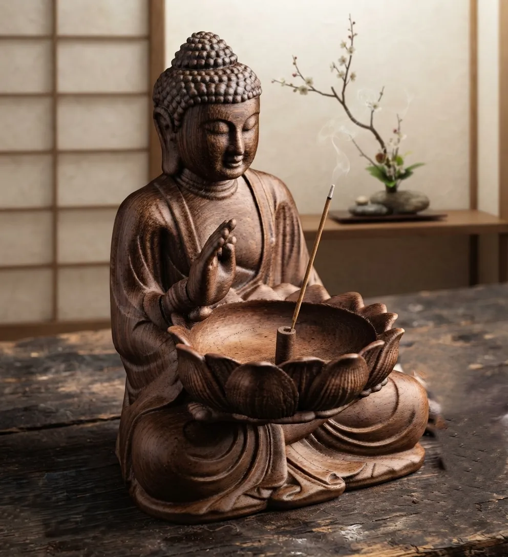 Buddha Minimal Incense Holder view 2