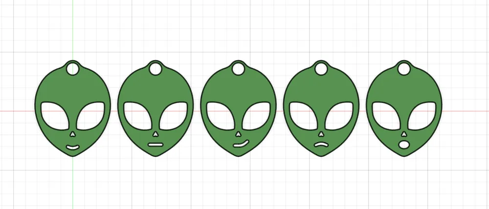 Alien Keychain by Alex - MakerWorld