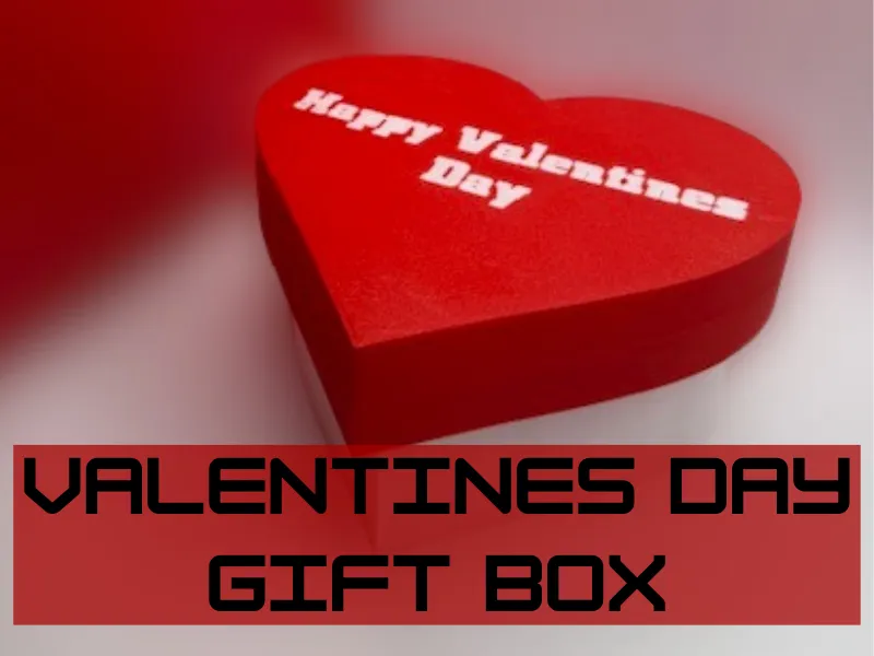 Customizable Valentines Day Heart Gift Box