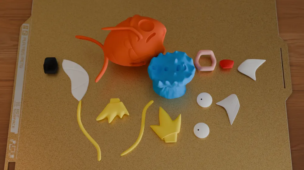 Magikarp Papercraft Magikarp statue - Free 3D Print Model - MakerWorld