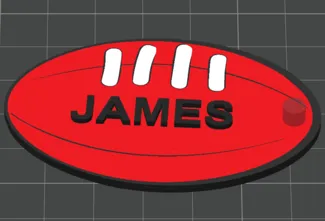 AFL Ball keychain (FLAT)