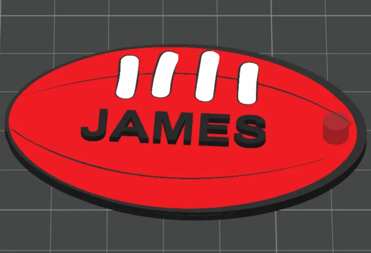 AFL Ball keychain (FLAT)