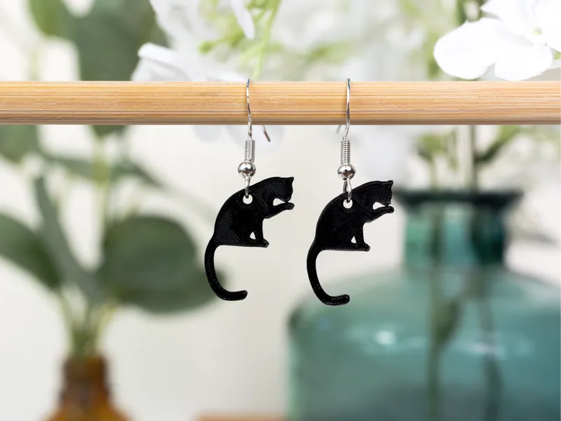 Cat Silhouette Earrings