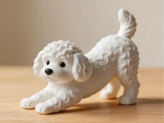 狗狗伸懒腰