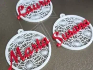 Custom Name Ornaments E–J – Xmas Decor
