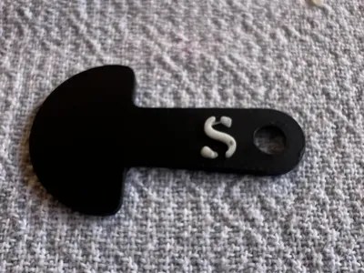 A customizable Australian $2 Trolley Key
