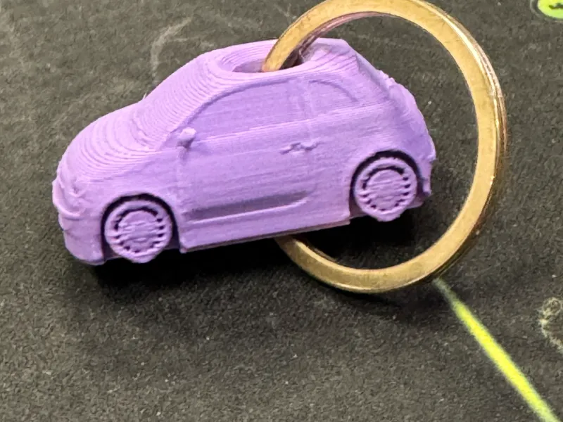 Fiat 500 keychain