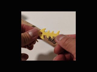 Fish Bone Rubber Band Rod holder