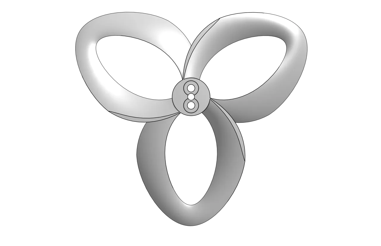Bidirectional 3D-Printed Propeller view 2