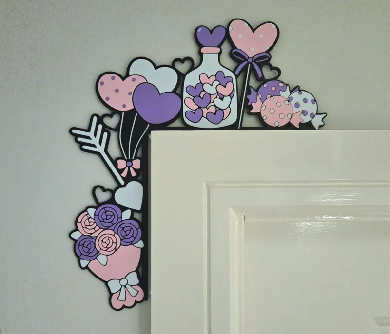 Valentines Day Flowers Balloon Door Corner 