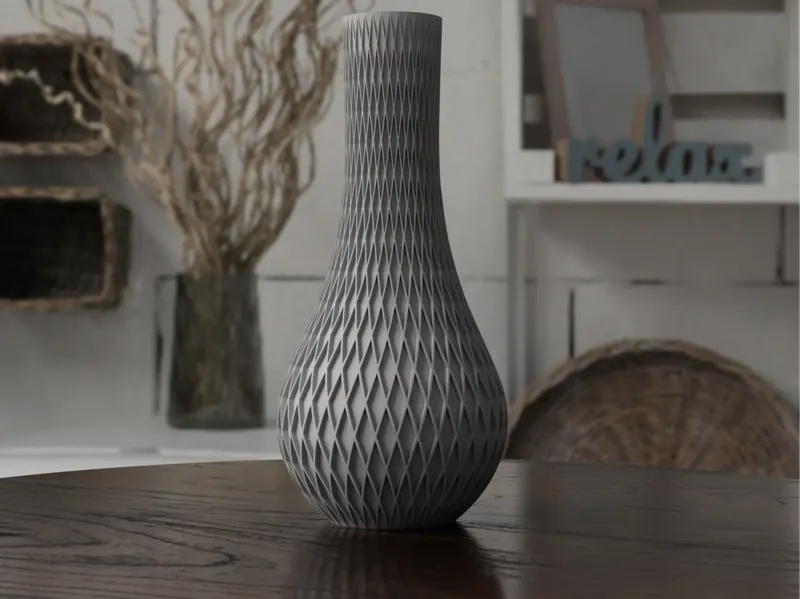 Vase spiral lines 200mm