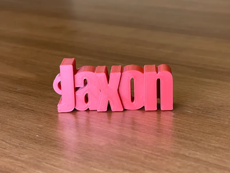 Jaxon Name Keychain