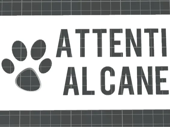 Targa "Attenti al cane"