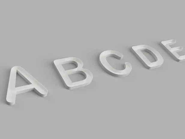 ALPHABET LED LAMP ROUND COVERS  DIFFUSER'S 