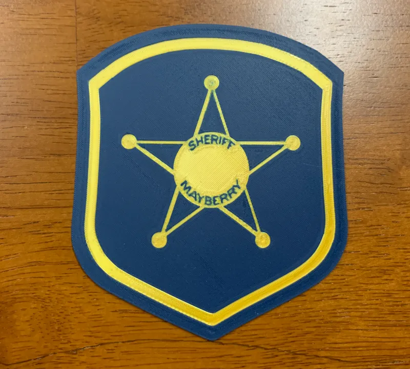 Andy Griffith Show Mayberry Sheriff Shoulder Patch