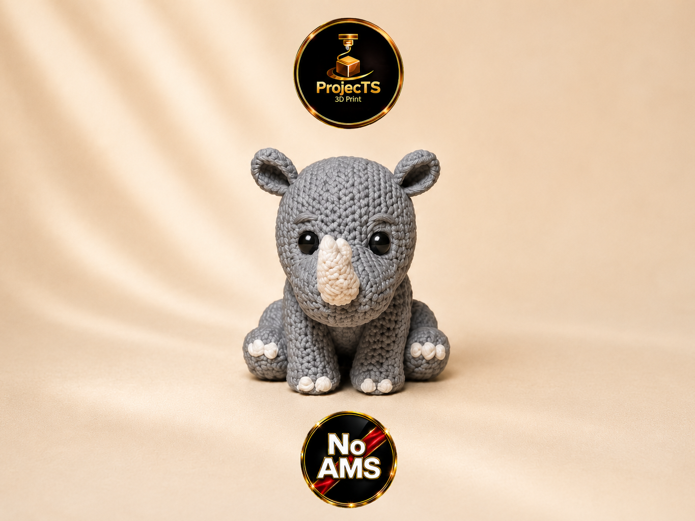 Miniatura 1 do modelo 3D Gestricktes Nashorn