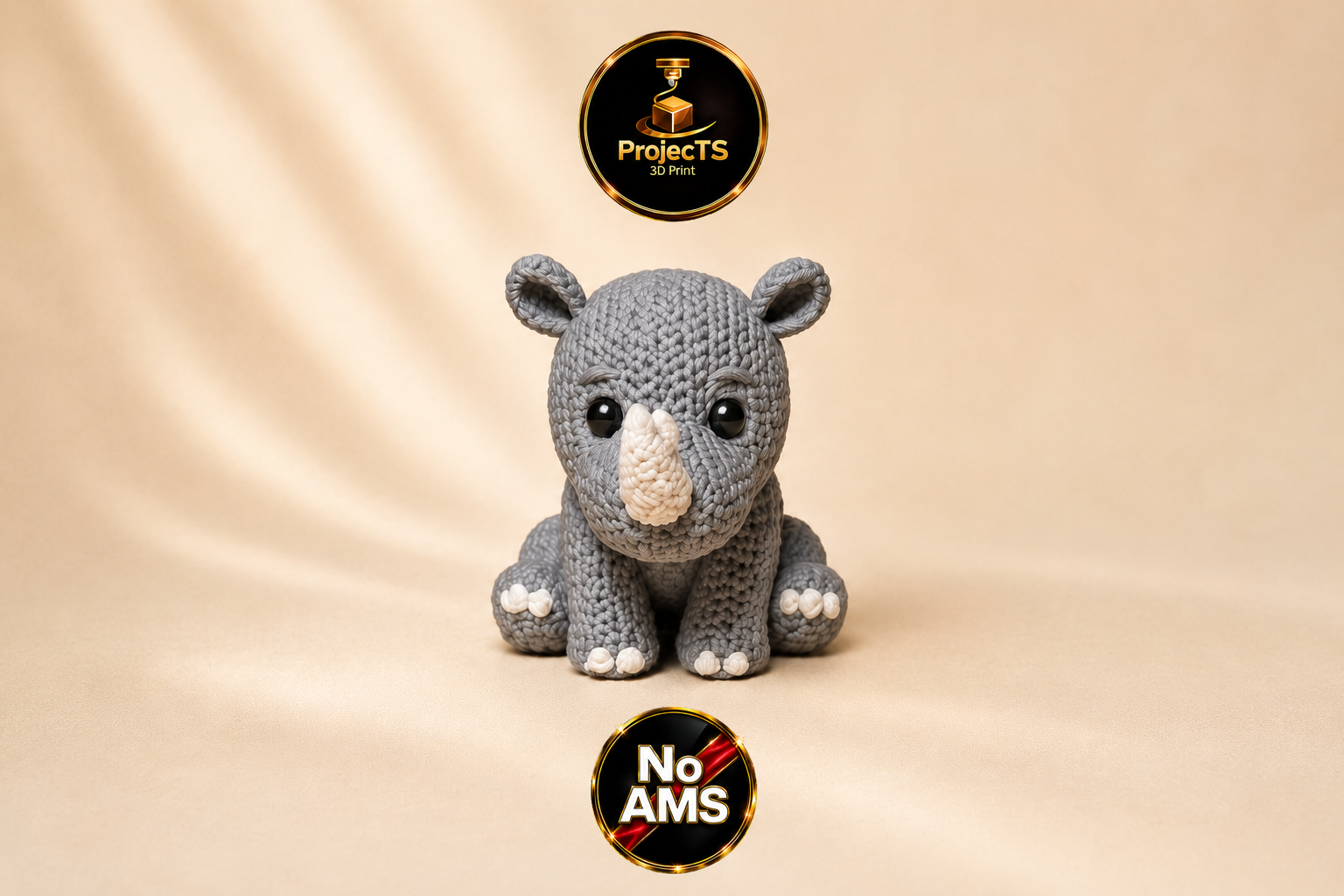 Miniatura 3 do modelo 3D Gestricktes Nashorn