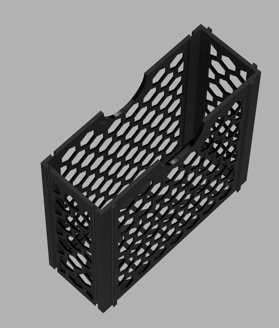 Stackable filament spool storage rack view 2