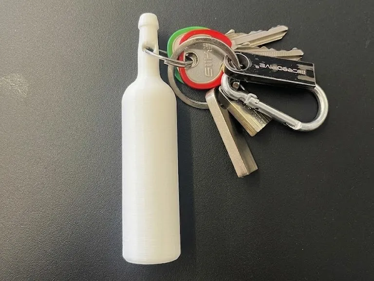 portachiavi bottiglia di vino
