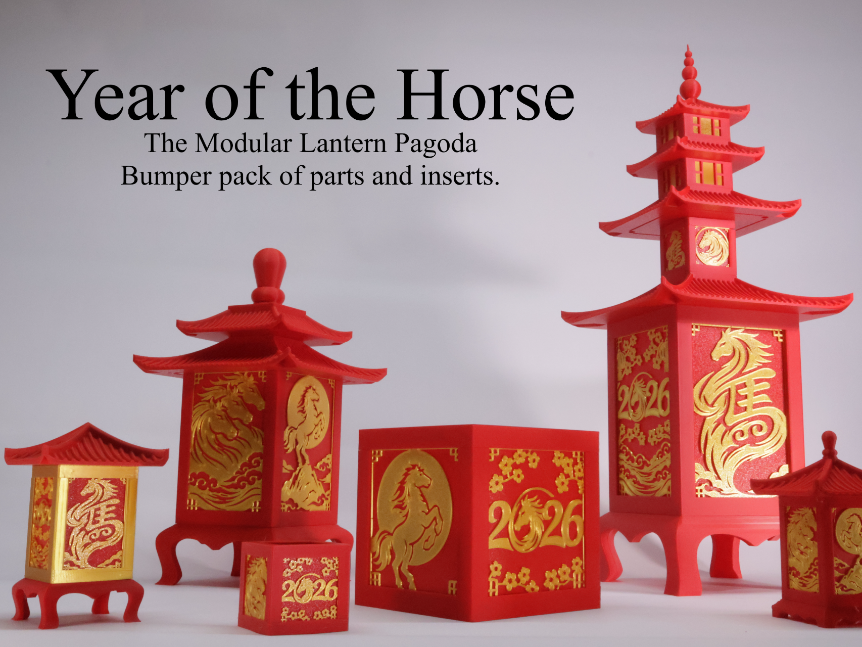 The Modular Lantern Pagoda - Year of The Horse