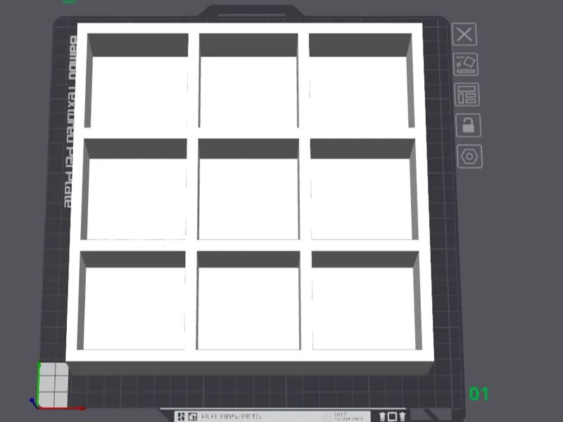 3x3 Display Stand
