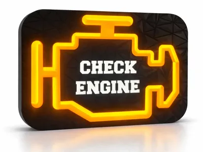 Check Engine LED Lightbox