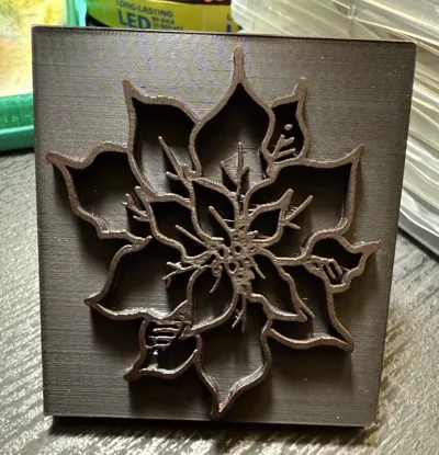 Poinsettia Stamp for card making and crafts
