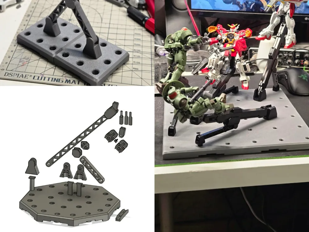 Letrero o emblema decorativo: Mecha Action Base 1 Parts and Bases. Referencia del modelo original.