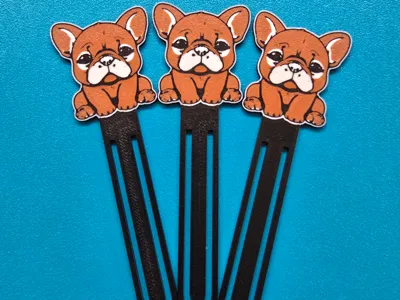 Cute Bookmark French Bulldog