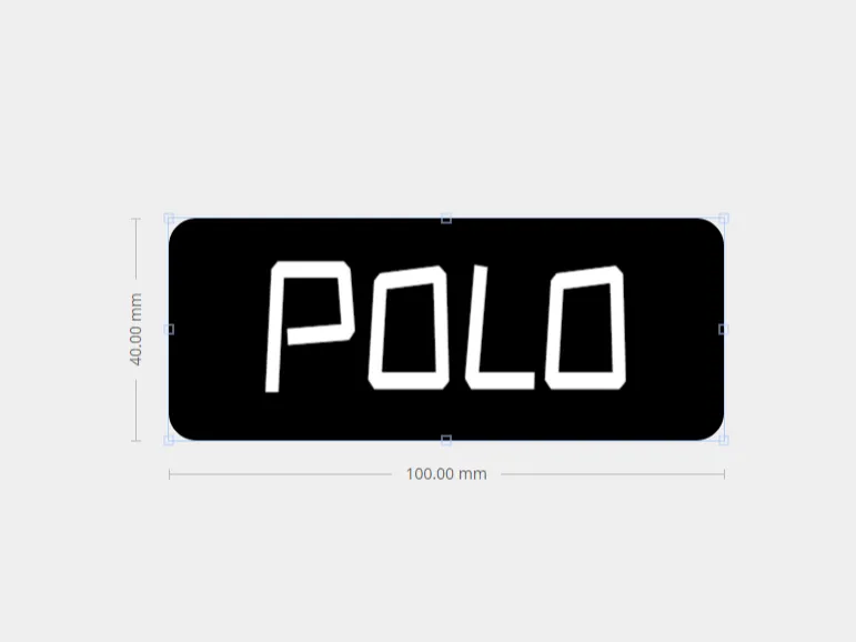 大众polo车尾标识，用于替换原车标识