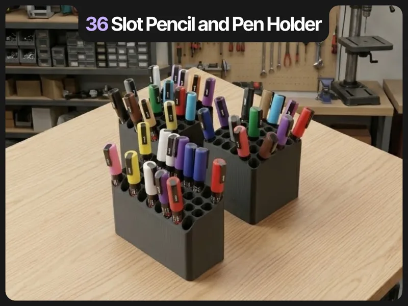 36 Slot Pencil and Pen Holder