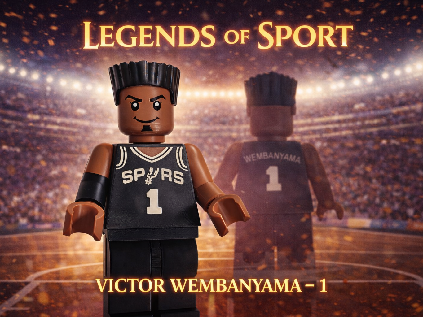 Legend Series #02 Victor Wembanyama Brick Figurine