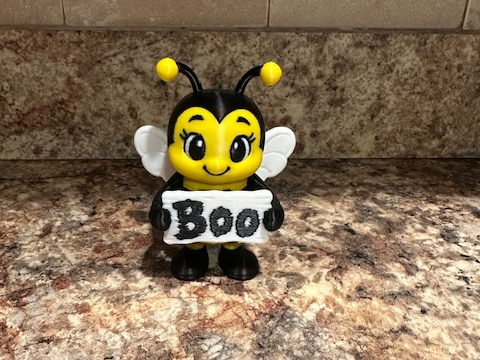 Halloween Bee sign 3D model