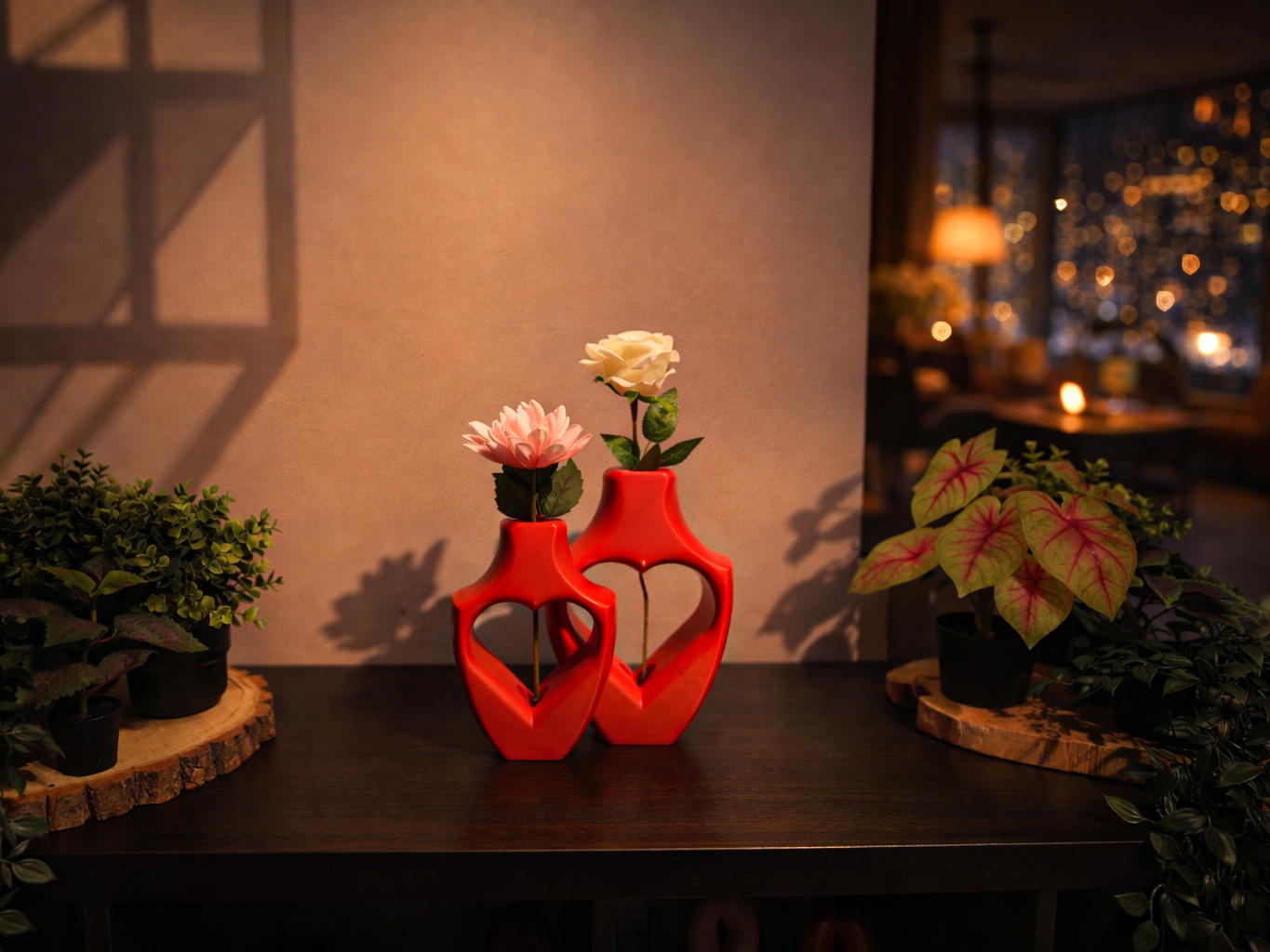 Alira Duo - Heart Shaped Valentine Vase