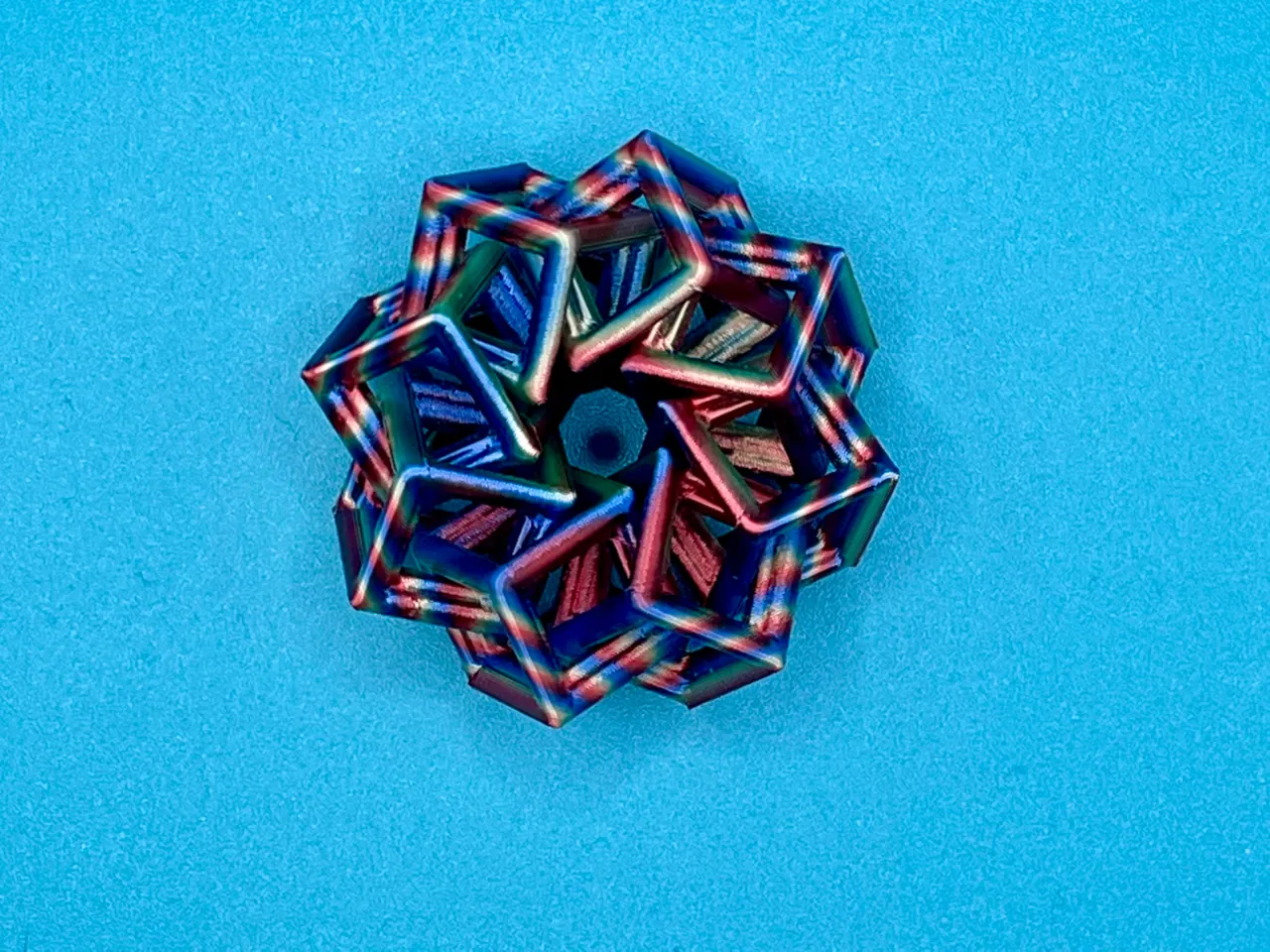 Thick cube loop fidget view 2