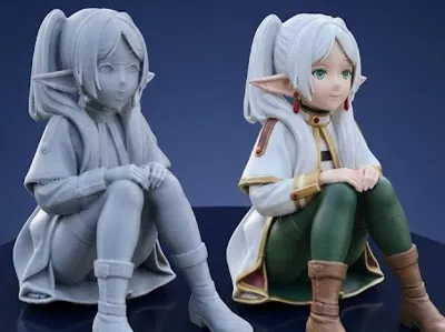 Frieren sitting