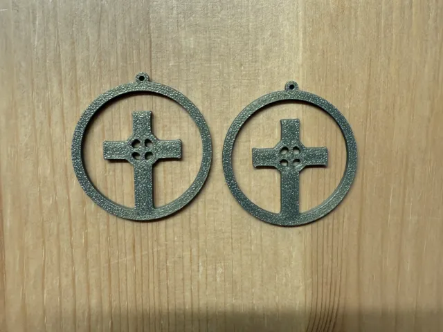 Halloween Cross Earrings