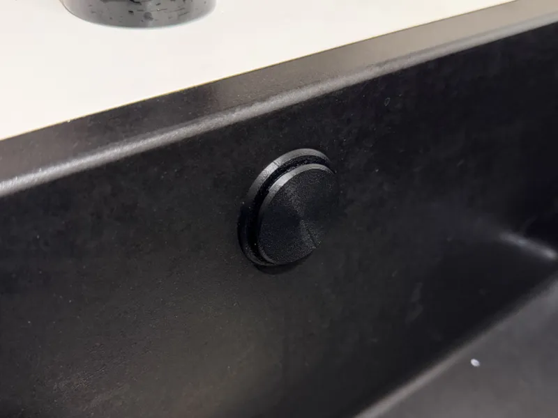 IKEA sink overflow cover with mount