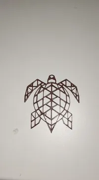 Tortue déco murale en ligne continue — photo 2